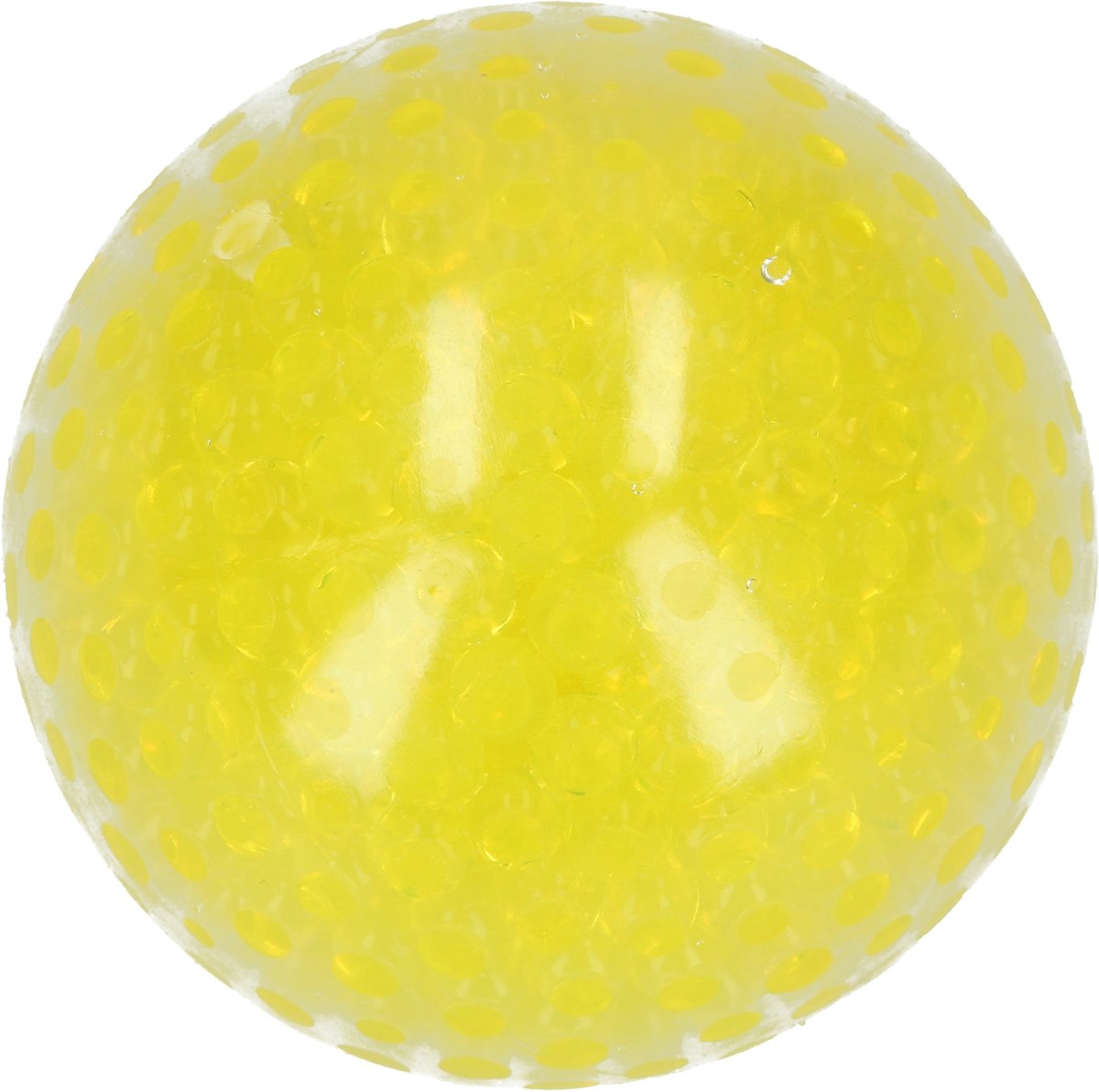 Gele Orbees Mesh Anti Stressbal – 7cm | Versterking van de Hand, Pols en Onderarm | Stress Speelgoed